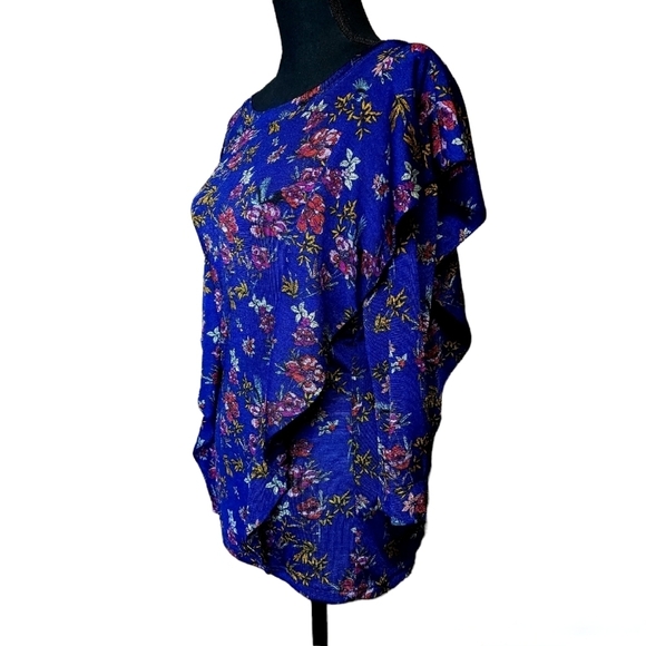 Free People Top Dock Street in Blue Combo size small - Picture 6 of 12